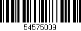 Código de barras (EAN, GTIN, SKU, ISBN): '54575009'