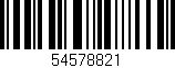 Código de barras (EAN, GTIN, SKU, ISBN): '54578821'