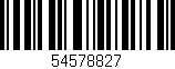 Código de barras (EAN, GTIN, SKU, ISBN): '54578827'