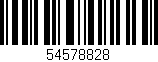 Código de barras (EAN, GTIN, SKU, ISBN): '54578828'