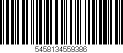 Código de barras (EAN, GTIN, SKU, ISBN): '5458134559386'
