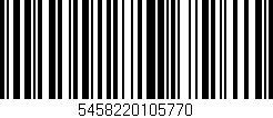Código de barras (EAN, GTIN, SKU, ISBN): '5458220105770'