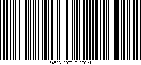 Código de barras (EAN, GTIN, SKU, ISBN): '54586_3097_0_800ml'