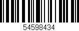 Código de barras (EAN, GTIN, SKU, ISBN): '54598434'