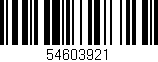 Código de barras (EAN, GTIN, SKU, ISBN): '54603921'