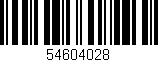 Código de barras (EAN, GTIN, SKU, ISBN): '54604028'