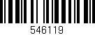 Código de barras (EAN, GTIN, SKU, ISBN): '546119'