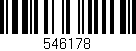 Código de barras (EAN, GTIN, SKU, ISBN): '546178'