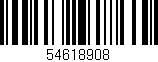 Código de barras (EAN, GTIN, SKU, ISBN): '54618908'