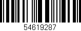 Código de barras (EAN, GTIN, SKU, ISBN): '54619287'