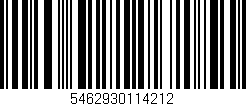 Código de barras (EAN, GTIN, SKU, ISBN): '5462930114212'