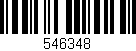 Código de barras (EAN, GTIN, SKU, ISBN): '546348'