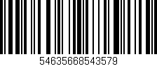 Código de barras (EAN, GTIN, SKU, ISBN): '54635668543579'