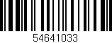 Código de barras (EAN, GTIN, SKU, ISBN): '54641033'