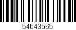 Código de barras (EAN, GTIN, SKU, ISBN): '54643565'