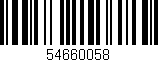 Código de barras (EAN, GTIN, SKU, ISBN): '54660058'