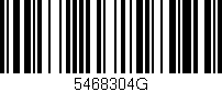 Código de barras (EAN, GTIN, SKU, ISBN): '5468304G'