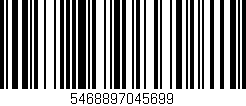 Código de barras (EAN, GTIN, SKU, ISBN): '5468897045699'