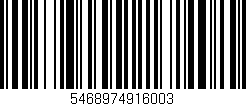 Código de barras (EAN, GTIN, SKU, ISBN): '5468974916003'
