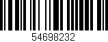 Código de barras (EAN, GTIN, SKU, ISBN): '54698232'