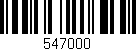 Código de barras (EAN, GTIN, SKU, ISBN): '547000'