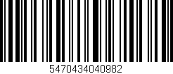 Código de barras (EAN, GTIN, SKU, ISBN): '5470434040982'