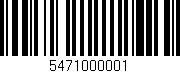 Código de barras (EAN, GTIN, SKU, ISBN): '5471000001'