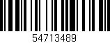Código de barras (EAN, GTIN, SKU, ISBN): '54713489'