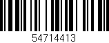 Código de barras (EAN, GTIN, SKU, ISBN): '54714413'