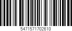 Código de barras (EAN, GTIN, SKU, ISBN): '5471571702610'