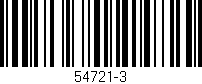 Código de barras (EAN, GTIN, SKU, ISBN): '54721-3'