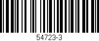 Código de barras (EAN, GTIN, SKU, ISBN): '54723-3'