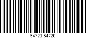 Código de barras (EAN, GTIN, SKU, ISBN): '54723-54728'