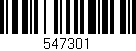 Código de barras (EAN, GTIN, SKU, ISBN): '547301'