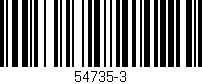 Código de barras (EAN, GTIN, SKU, ISBN): '54735-3'