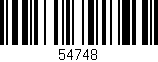 Código de barras (EAN, GTIN, SKU, ISBN): '54748'