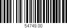 Código de barras (EAN, GTIN, SKU, ISBN): '54749.00'