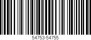 Código de barras (EAN, GTIN, SKU, ISBN): '54753-54755'