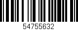 Código de barras (EAN, GTIN, SKU, ISBN): '54755632'