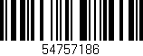 Código de barras (EAN, GTIN, SKU, ISBN): '54757186'