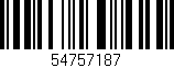 Código de barras (EAN, GTIN, SKU, ISBN): '54757187'
