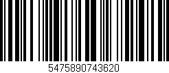 Código de barras (EAN, GTIN, SKU, ISBN): '5475890743620'