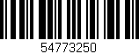 Código de barras (EAN, GTIN, SKU, ISBN): '54773250'