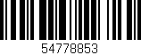 Código de barras (EAN, GTIN, SKU, ISBN): '54778853'