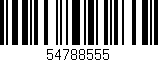 Código de barras (EAN, GTIN, SKU, ISBN): '54788555'