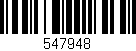 Código de barras (EAN, GTIN, SKU, ISBN): '547948'