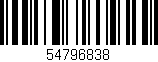 Código de barras (EAN, GTIN, SKU, ISBN): '54796838'