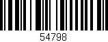 Código de barras (EAN, GTIN, SKU, ISBN): '54798'