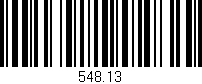 Código de barras (EAN, GTIN, SKU, ISBN): '548.13'
