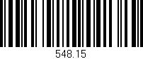 Código de barras (EAN, GTIN, SKU, ISBN): '548.15'